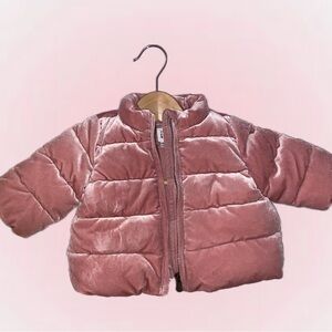 GAP Baby Pink Puffer Jacket